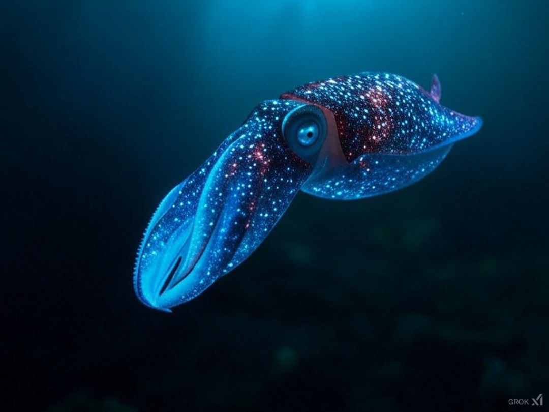3. Deep-Sea Squid That Can Glow Like a Disco Ball